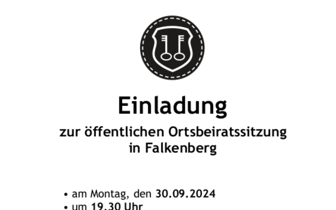 Protokoll Ortbeiratssitzung