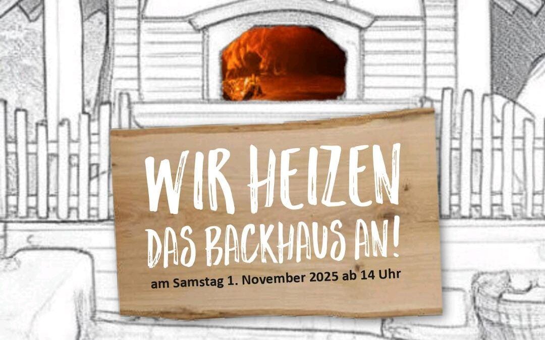 Wir heizen das Backhaus an