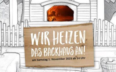 Wir heizen das Backhaus an